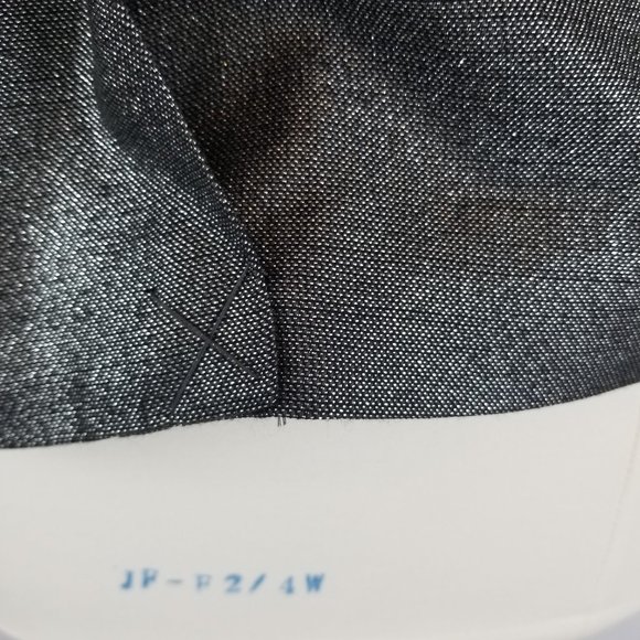 Tory Burch Metallic Black & Silver Shimmer Button Front Blazer Suit Jacket NWOT - Picture 7 of 10